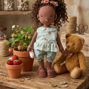 BONECA GIGIH NEGRA CABELO SINTETICO