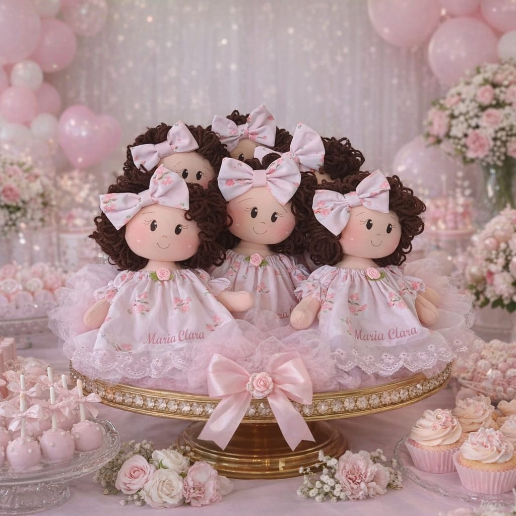 BONECA PESINHO PARA CENTRO DE MESA, SOB ENCOMENDA - Imagem 4